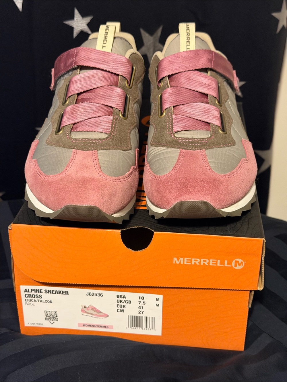 Merrell J62536 Alpine Sneakers Cross Erica/Falcon ROSE Womens SNEAKERS Sz 10